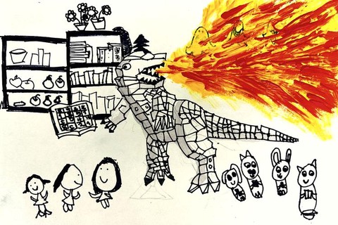 怎么画神奇宝贝喷火龙