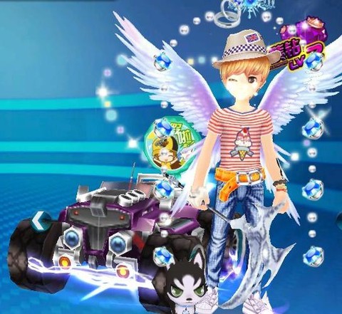 qq飞车紫韵下装配什么上装好