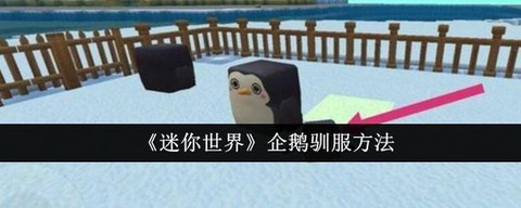 迷你世界怎么驯企鹅[图1]